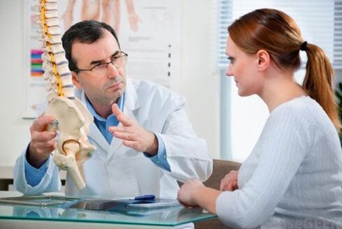 konsultacija sa lekarom za osteohondrozu kičmenog stuba